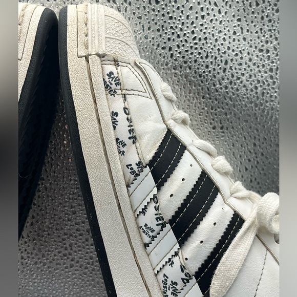 Adidas x Philip Colbert Save The Lobsters Superstar White Black Sneakers Sz 7 - Picture 8 of 16